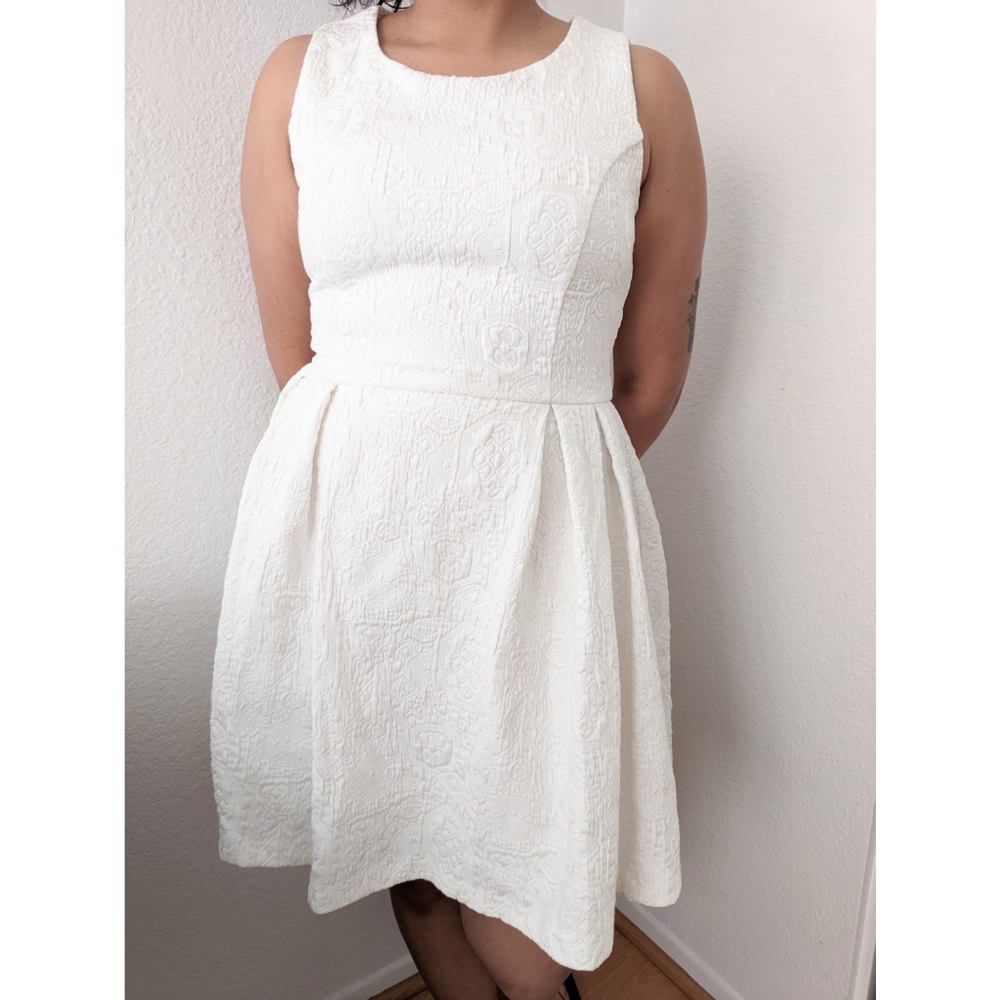 Forever 21 Textured Flared Dress